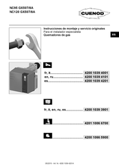 Cuenod NC120 GX507/8A Instrucciones De Montaje Y Servicio Originales