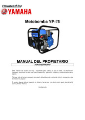 Yamaha YP-75 Manual Del Propietário