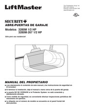 LiftMaster SECURITY+ 3280M 1/2 HP Manual Del Propietário