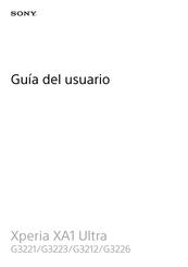 Sony Xperia XA1 Ultra G3221 Guia Del Usuario