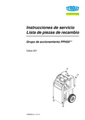 Tyrolit PPH25 Serie Instrucciones De Servicio Lista De Piezas De Recambio