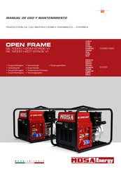 Mosa OPEN FRAME GE 10000 HZDM Manual De Uso Y Mantenimiento