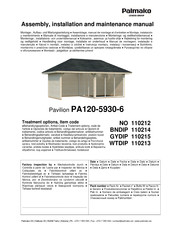 Lemeks Palmako PA120-5930-6 Instrucciones De Montaje, Instalación Y Mantenimiento