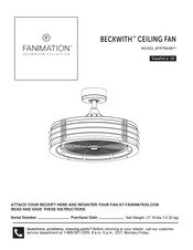 Fanimation BECKWITH FP7964B Serie Manual De Instrucciones