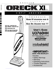 Oreck XL U3760HH Guia Del Usuario