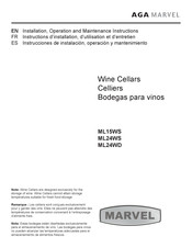 AGA marvel MARVEL ML24WS Instrucciones De Instalación, Operación Y Mantenimiento