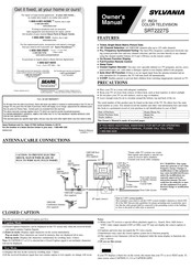 Sylvania SRT2227S Manual Del Propietário