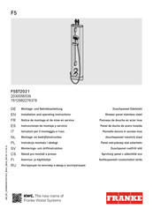 Franke F5ST2021 Instrucciones De Montaje Y Servicio