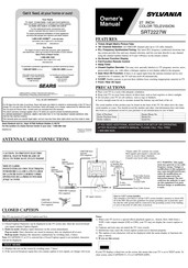 Sylvania SRT2227W Manual Del Propietário