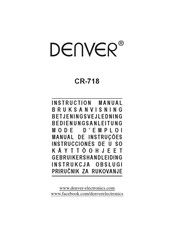 Denver CR-718 Manual De Instrucciones