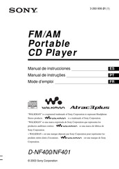 Sony WALKMAN Atrac3plus D-NF401 Manual De Instrucciones