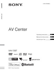 Sony XAV-72BT Manual De Instrucciones