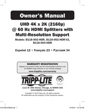Tripp-Lite B118-004-HDR Manual Del Propietário