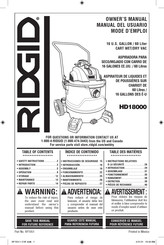 RIDGID HD1800 Manual Del Usuario