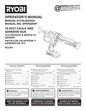 Ryobi PCL901 Manual Del Operador