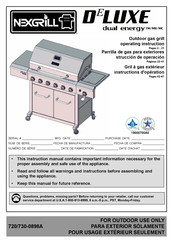 Nexgrill DELUXE 19000700A0 Manual De Instrucciones