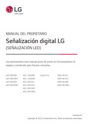 LG LTAK140-GW Manual Del Propietário