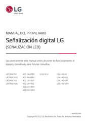 LG LTAK140-GV1 Manual Del Propietário