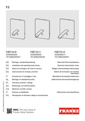 Franke F3ET1010 Instrucciones De Montaje Y Servicio