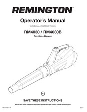Remington RM4030B Manual Del Operador