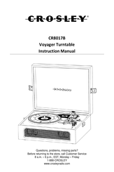 Crosley CR8017B Manual De Instrucciones