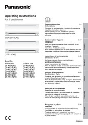 Panasonic CU-RE9QKE Instrucciones De Funcionamiento