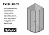 RAVAK CSKK4-80 Instrucciones De Montaje