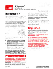 Toro 22 Recycler 20014 Manual Del Operador