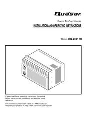 Panasonic HQ-2051TH Instrucciones De Instalación Y Funcionamiento