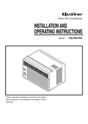 Quasar HQ-2051RH Instrucciones De Instalación Y Funcionamiento