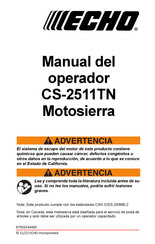 Echo CS-2511TN Manual Del Operador