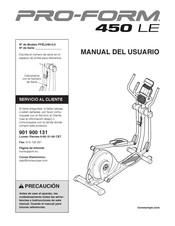 Pro-Form 450 LE Manual Del Usuario