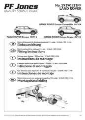 PF Jones 29190511PF Instrucciones De Montaje