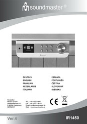 SOUNDMASTER IR1450WE Manual Del Usuario