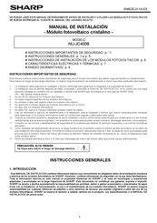 Sharp NU-JC400B Manual De Instalación