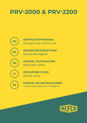 Refco PRV-2000 Manual De Instrucciones