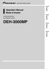 Pioneer DEH-3000MP Manual Del Operador