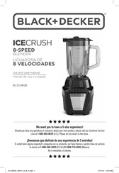 Black and Decker ICECRUSH BL2208GB Manual De Uso Y Cuidado