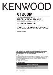 Kenwood X1200M Manual De Instrucciones