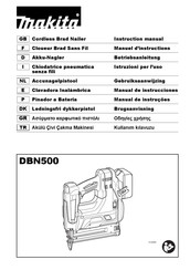 Makita DBN500ZJ Manual De Instrucciones