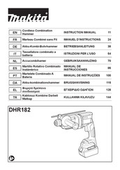 Makita DHR182ZU Manual De Instrucciones