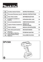 Makita DPV300Z Manual De Instrucciones