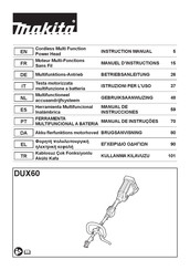 Makita DUX60Z Manual De Instrucciones