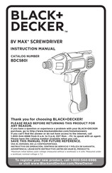 Black and Decker BDCS80I Manual De Instrucciones