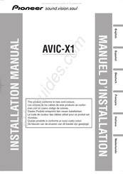 Pioneer AVIC-X1 Manual De Instalación