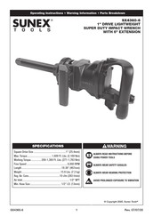 Sunex Tools SX4360-6 Manual De Instrucciones