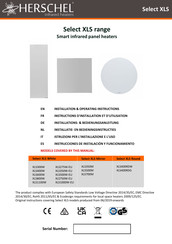 Herschel Select XLS XLS275W-EU Instrucciones De Instalación Y Funcionamiento