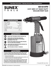 Sunex Tools SX1819TV Manual