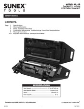 Sunex Tools 4910B Manual Del Propietário