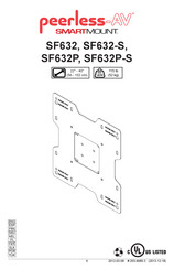 peerless-AV SF632 Manual De Instrucciones